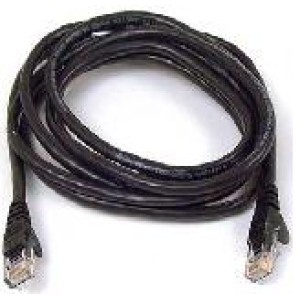 Q-TECH Καλώδιο FTP CAT5e Μαύρο 1μέτρο